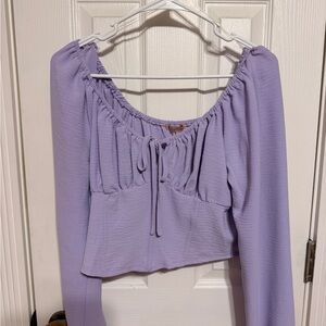 Revolution Lilac Off-Shoulder Blouse